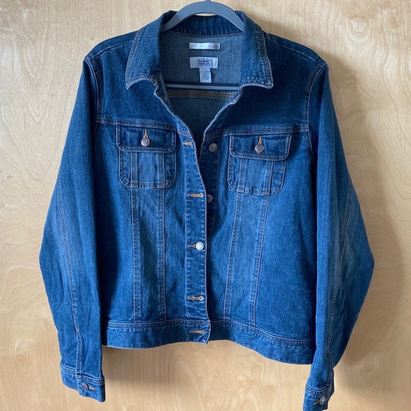 Old Navy Dark Blue Denim Jean Jacket - Picture 6 of 8